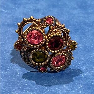 * Coventry Gold and Pink Statement Ring